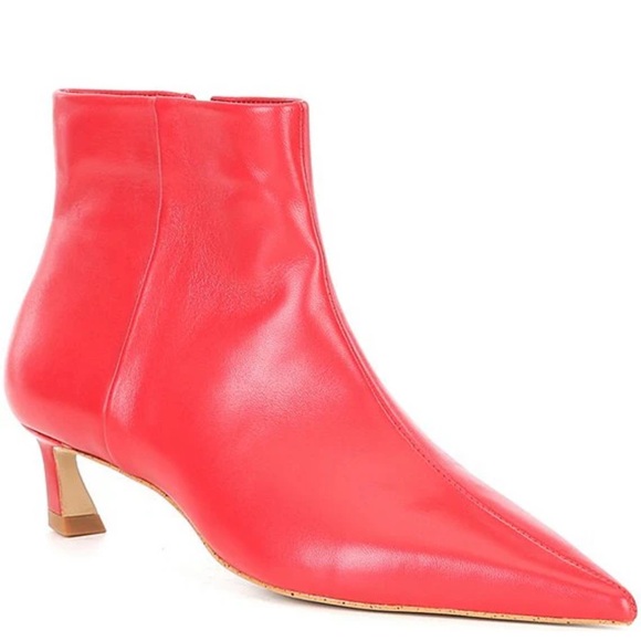Gianni Bini Shoes - NWT Gianni Bini Leather Ankle Boots Red Sz 6 (no original box)